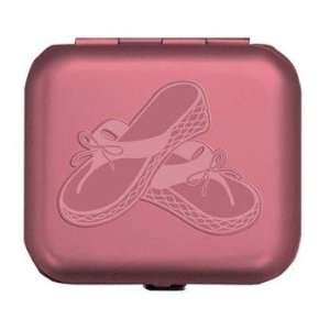 Wellspring Pink Metal Flip Flop Pill Box 