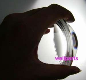 100W LED convex lens optical glass condenser lens 75mm  