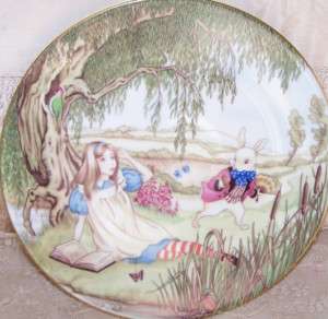 Alice in Wonderland Limoges Boyer White Rabbit Plate  