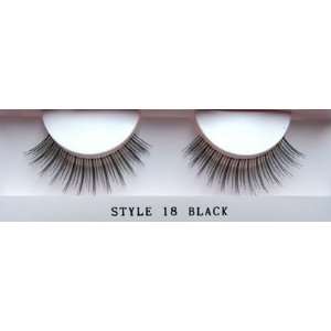    Sherani Natural Look Lashes #18 Black False Fake Eyelashes Beauty