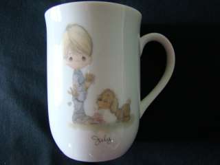 oz PRECIOUS MOMENTS Coffee Cup JULY 4 Tall (1984)  