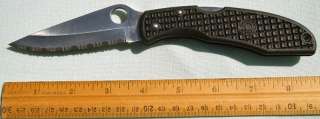 Early model Spyderco Endura Clipit Pocket Knife  