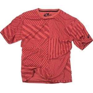  One Industries Stripez T Shirt   Medium/Red Automotive