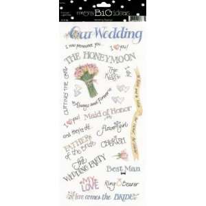   Ideas Sayings 5 1/2 Inch by 12 Inch Stickers Sheet Packaged, Wedding