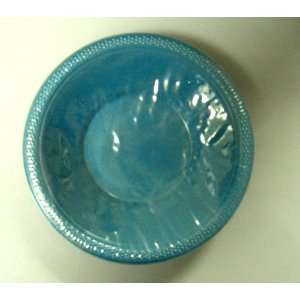  Plastic Plates and Bowls  12 oz. Teal Colored Plastic 