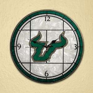  University of Southern Florida Art Glass Clock