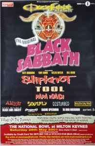 Original Black Sabbath Tool Subway Tour Poster UK 01  