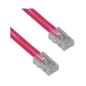  CAT6, UTP, Bootless, 500MHz, Red, 10 ft Electronics