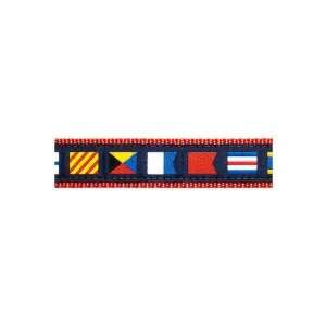  A Z Code Flags Collar, Nylon and Ribbon