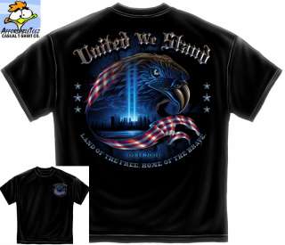 NEW 9 11 TRIBUTE SHIRT (S 3XL) UNITED WE STAND  