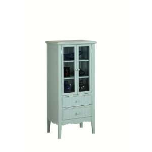   Color Story Bath Curio with Adjustable Shelves, Teal