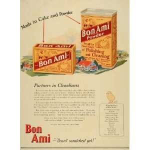  1925 Ad Bon Ami Powder Cake Polish Cleaner Baby Chick New 