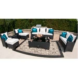  The Marchesa Collection 8 Piece All Weather Wicker Patio 