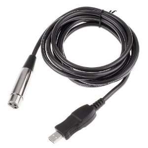  9.8 Feet USB Microphone Link Cable USB Male to XLR Female 