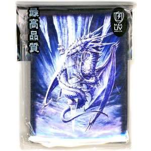   50 Count Standard Card Sleeves Arctic Dragon Blue Toys & Games