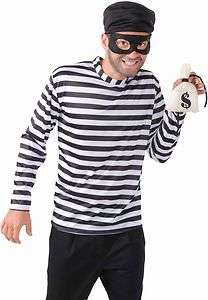 Adult Mens Burglar Bank Robber Thief Halloween Costume 721773667244 