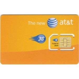New AT&T ATT Sim Card SKU 71247   Unactivated  