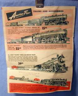 1940s * AMERICAN FLYER advertising Brochure MAILER  