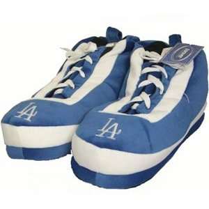  Los Angeles Dodgers Wrapped Logo Sneaker Slippers   Large 