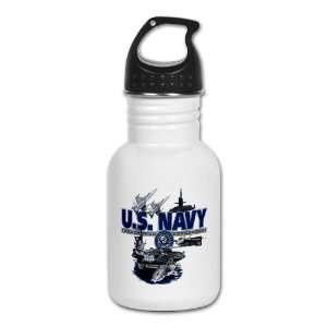 com Kids Water Bottle US Navy with Aircraft Carrier Planes Submarine 