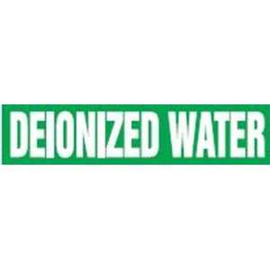 DEIONIZED WATER   Cling Tite Pipe Markers   outside diameter 2 1/4 