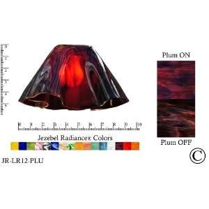 Jezebel Radiance® Small Lily Purple Violet Plum Glass Pendant/Ceiling 