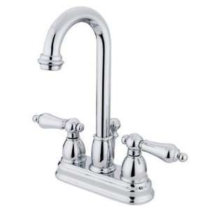 Elements of Design EB361 Deck Mount Bathroom Faucet with Metal Lever 