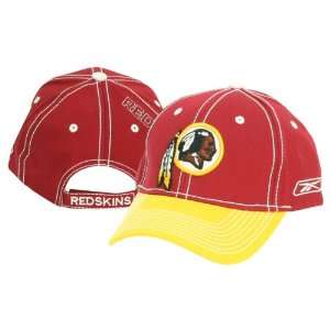 Washington Redskins Contrast Stitch 2 Tone Adjustable Baseball Hat 