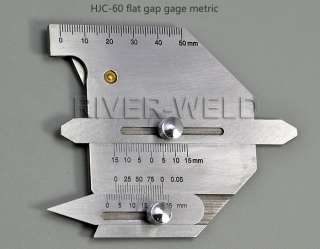 Welding Gauge Weld bead height welding seam gap Ruler Gage Metric EMS 