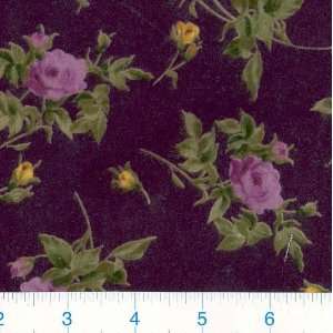  Wide Flannel   Purple Rose Fabric By The Yard Arts, Crafts & Sewing