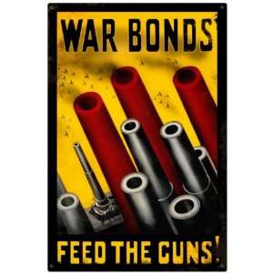  Feed The Guns Allied Military Metal Sign   Victory Vintage 