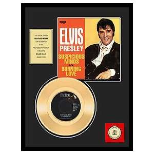  Elvis Presley   Suspicious Minds Framed Gold Record (red 