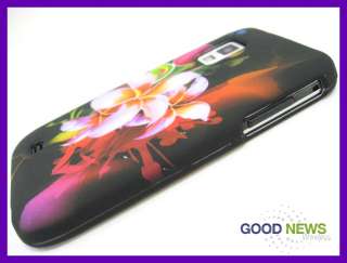 for Verizon Samsung Fascinate i500  Pink Flower Rubberized Hard Case 