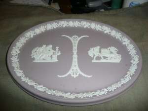 Wedgwood Jasperware Oval Plaque Tray Lilac  
