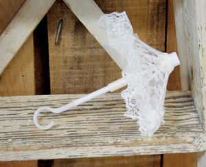 White Lace Mini Parasol Umbrella Wedding Shower Decor  