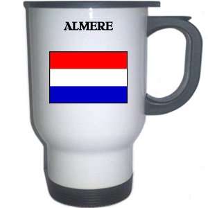  Netherlands (Holland)   ALMERE White Stainless Steel Mug 