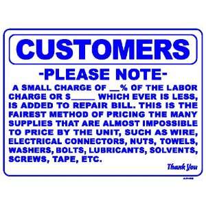 CUSTOMERS PLEASE NOTE A SMALL CHARGE OF 18x24 Heavy Duty Plastic 