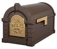 Gaines Keystone Mailbox and Deluxe Cuff Mail Box Post  