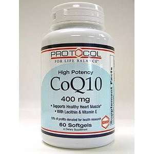  Protocol for Life Balance CoQ10 400mg 60 gels Health 