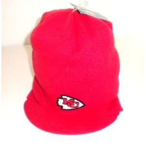   Kansas City Chiefs Reebok Billed Red Knit Beanie Hat 