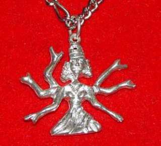 Arm Mother Kali Hindu Goddess Pendant Charm Sterling Silver Good 