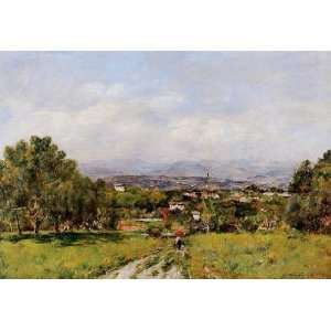   , painting name Near Antibes 1, By Boudin Eugène 