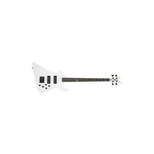   PXD Void 4 String Bass Guitar (Gloss White) Musical Instruments