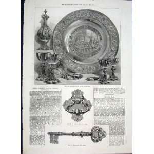  Altar Plate PaulS Cathedral Temple Bar Knocker London 