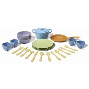  Green Toys Eco Friendly Cookware and Dining Set Kitchen 