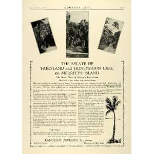   Island Florida Lancelot Jacques   Original Print Ad