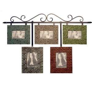  Collage Picture Frame Set with Iron Hanging Rod, Five 