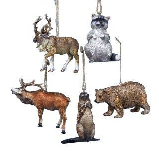buri farm animal hanging ornament set of 3