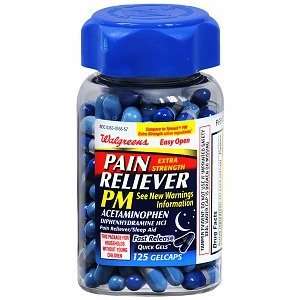   Pain Reliever PM Extra Strength Quick Gels, 125 