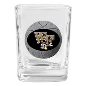 Set of 2 Wake Forest Demon Deacons Basketball Square Shot Glass   NCAA 